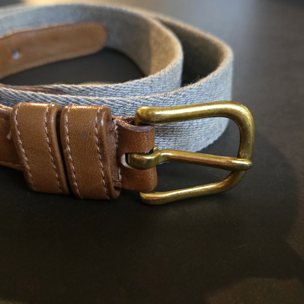 Vintage Coach Wool and Leather Women’s Belt